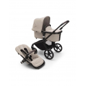 Καρότσι και port-bebe Bugaboo Fox 5 Complete Black - Desert Taupe