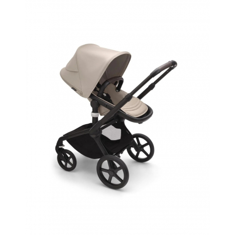 Καρότσι και port-bebe Bugaboo Fox 5 Complete Black - Desert Taupe