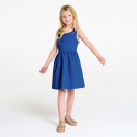 Okaidi Φόρεμα για επίσημες περιστάσεις μονόχρωμο μπλε για κορίτσια