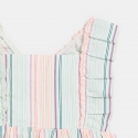 Obaibi Baby girl's multicoloured striped dress with straps