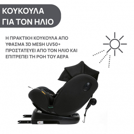 Κάθισμα αυτοκινήτου Chicco Unico Evo i-Size Air Black 40-150 cm