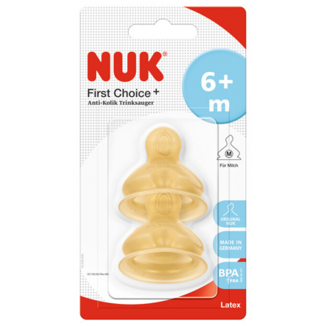 Θηλές από καουτσούκ Nuk® First Choice+ για χυλό (6-18m), σετ των 2