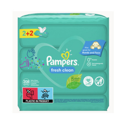 Μωρομάντηλα Pampers® Fresh Clean 2+2 Δώρο πακέτα των 52 τεμαχίων