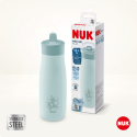 Παγουράκι Nuk® Mini-Me Flip από ανοξείδωτο ατσάλι 500ml Σιέλ