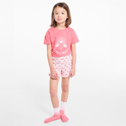 Okaidi Pyjama-short en jersey corail Fille