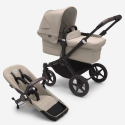 Καρότσι και port-bebe Bugaboo Donkey5 Mono Complete Black - Desert Taupe